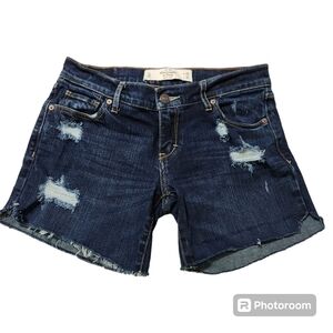 Abercrombie & Fitch Perfect Stretch Distressed Shorts, sz 26
